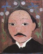 Marie Laurencin Portrait of head oil painting artist